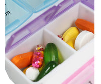 PILL CASE- 4 ROW 28 SQUARES WEEKLY 7 DAYS TABLET BOX HOLDER MEDICINE STORAGE ORGANIZER CONTAINER