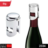 2334 Stainless Steel Sealed Sparkling Champagne Bottle Stopper Big size DeoDap