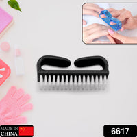 6617 Handle Grip Nail Brush Hand Finger Toe Nail Cleaning Brush Manicure Pedicure Scrubbing Cleaner For Regular Use DeoDap