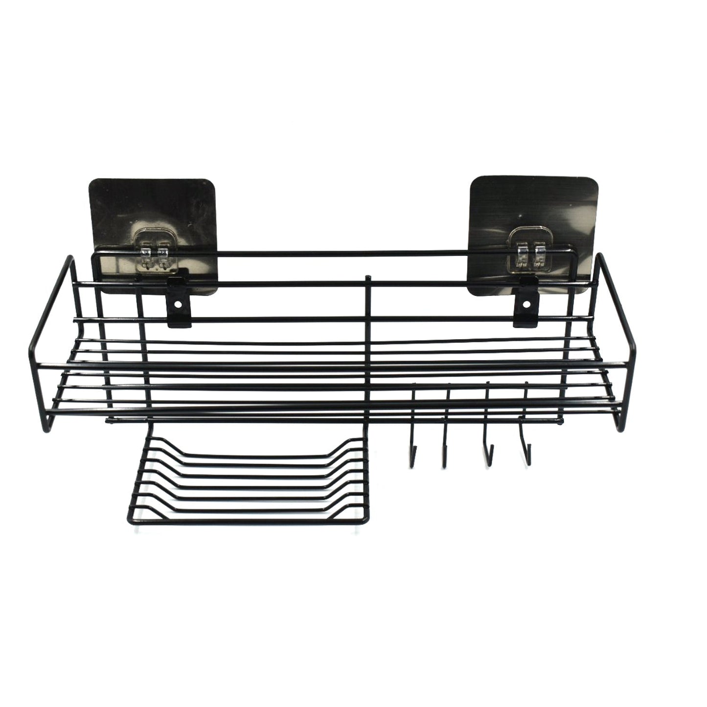 9009 3 in 1 Shower Shelf Rack for storing and holding various household stuffs and items etc. DeoDap
