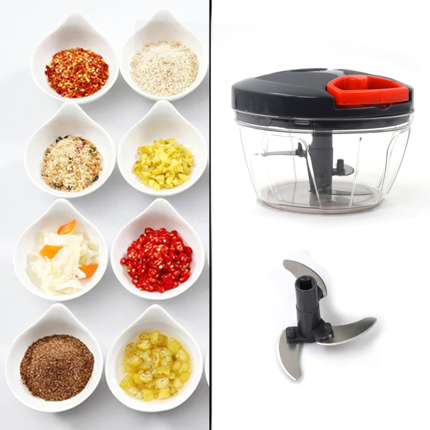 0080 V Atm Black 450 ML Chopper widely used in all types of household kitchen purposes for chopping and cutting of various kinds of fruits and vegetables etc. DeoDap