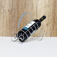 5114 Metal Wedding Party Spring Decor Wine Bottle Rack Standing Holder Copper Tone (stainless Steel) DeoDap