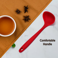 2300 Silicone soup Spoon, Heat Resistant Soup Ladle Scoop with Solid Coating Handle DeoDap