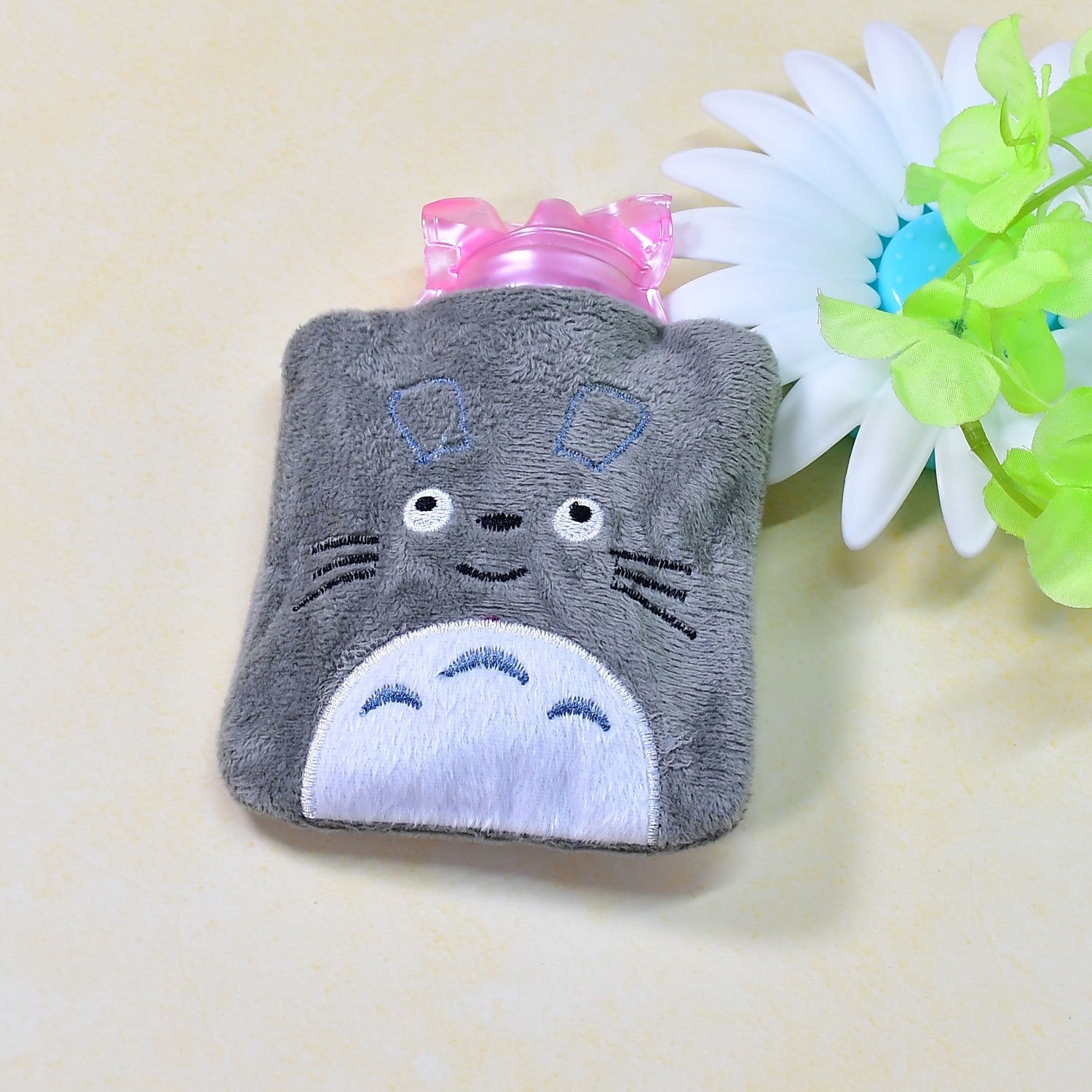 6531 Totoro Cartoon Hot Water Bag small Hot Water Bag with Cover for Pain Relief, Neck, Shoulder Pain and Hand, Feet Warmer, Menstrual Cramps. DeoDap