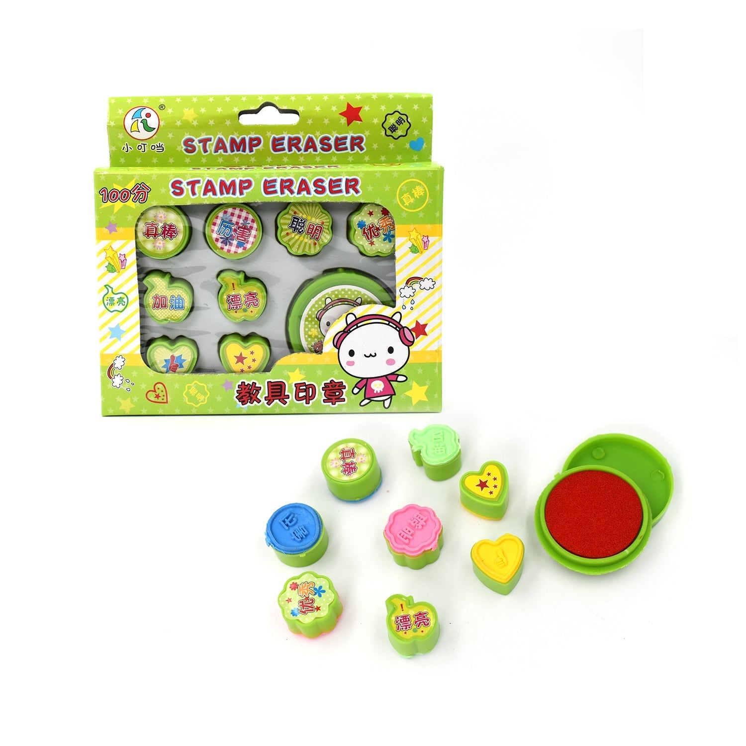 4806 9 Pc Stamp Set used in all types of household places by kids and children’s for playing purposes. DeoDap