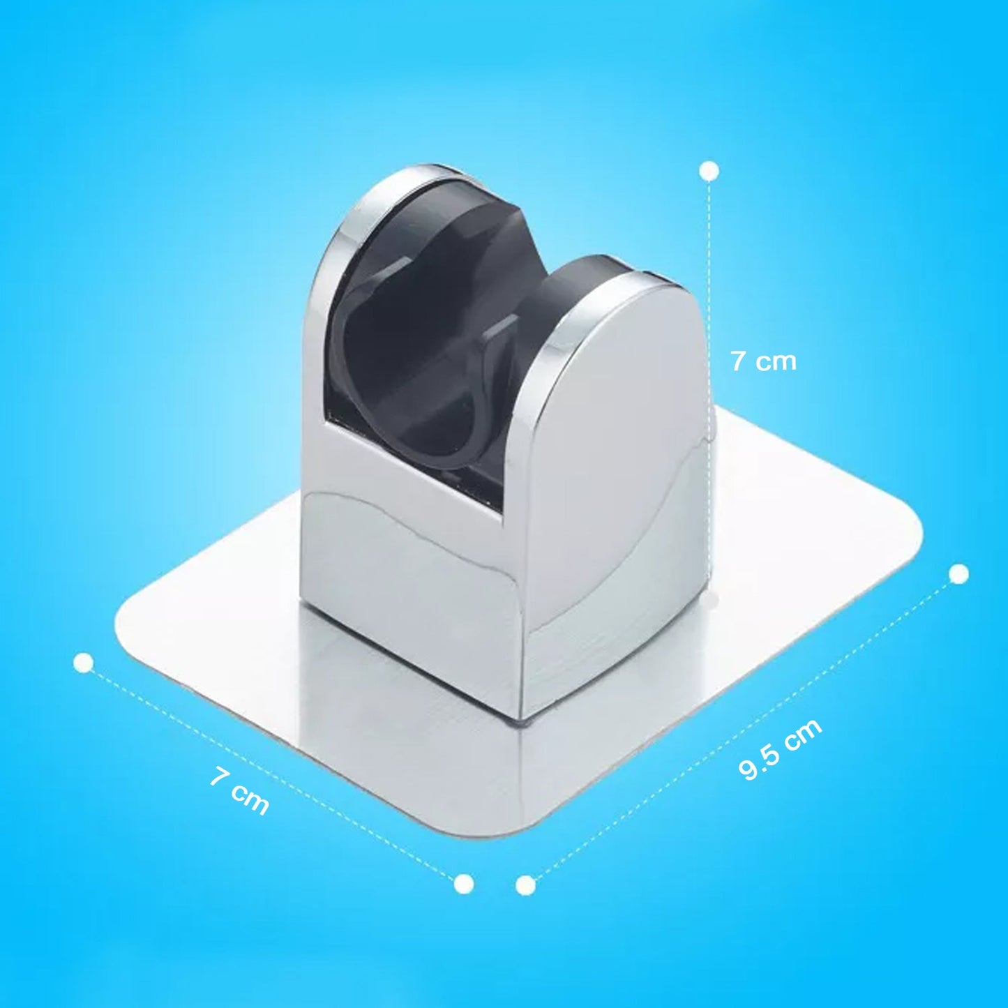 6255 Shower Head Holder, Adhesive Handheld Shower Holder, with adhesive sticker to hold. DeoDap