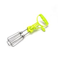 2297 Manual Rotary Egg Beater with Handle Hand Egg Mixer Blender Rotation Kitchen Handheld Whisk DeoDap