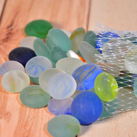 4018 Glass Gem Stone, Flat Round Marbles Pebbles for Vase Fillers, Attractive pebbles for Aquarium Fish Tank. DeoDap