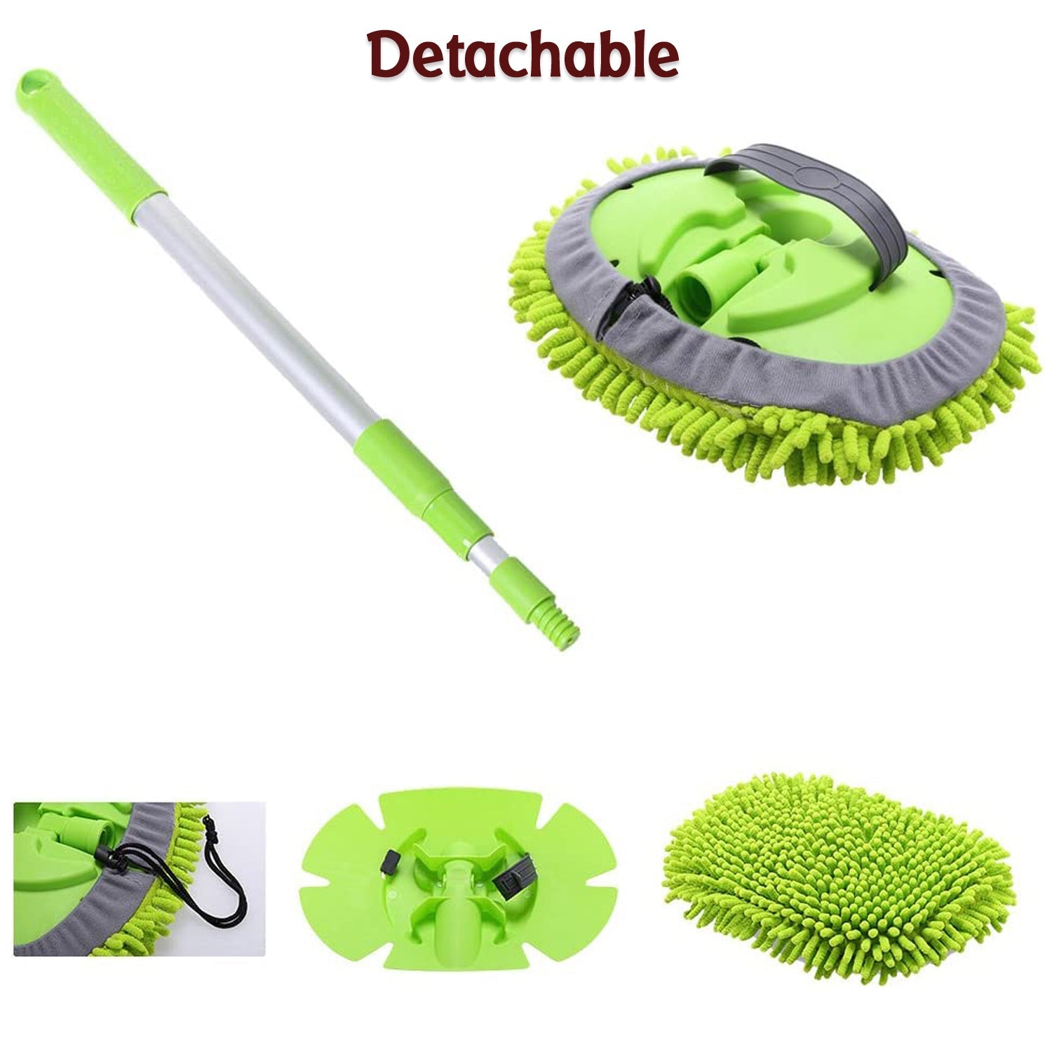 4987 Car Duster Microfiber Flexible Duster Car Wash | Car Cleaning Accessories | Microfiber | brush | Dry/Wet Home, Kitchen, Office Cleaning Brush Extendable Handle DeoDap