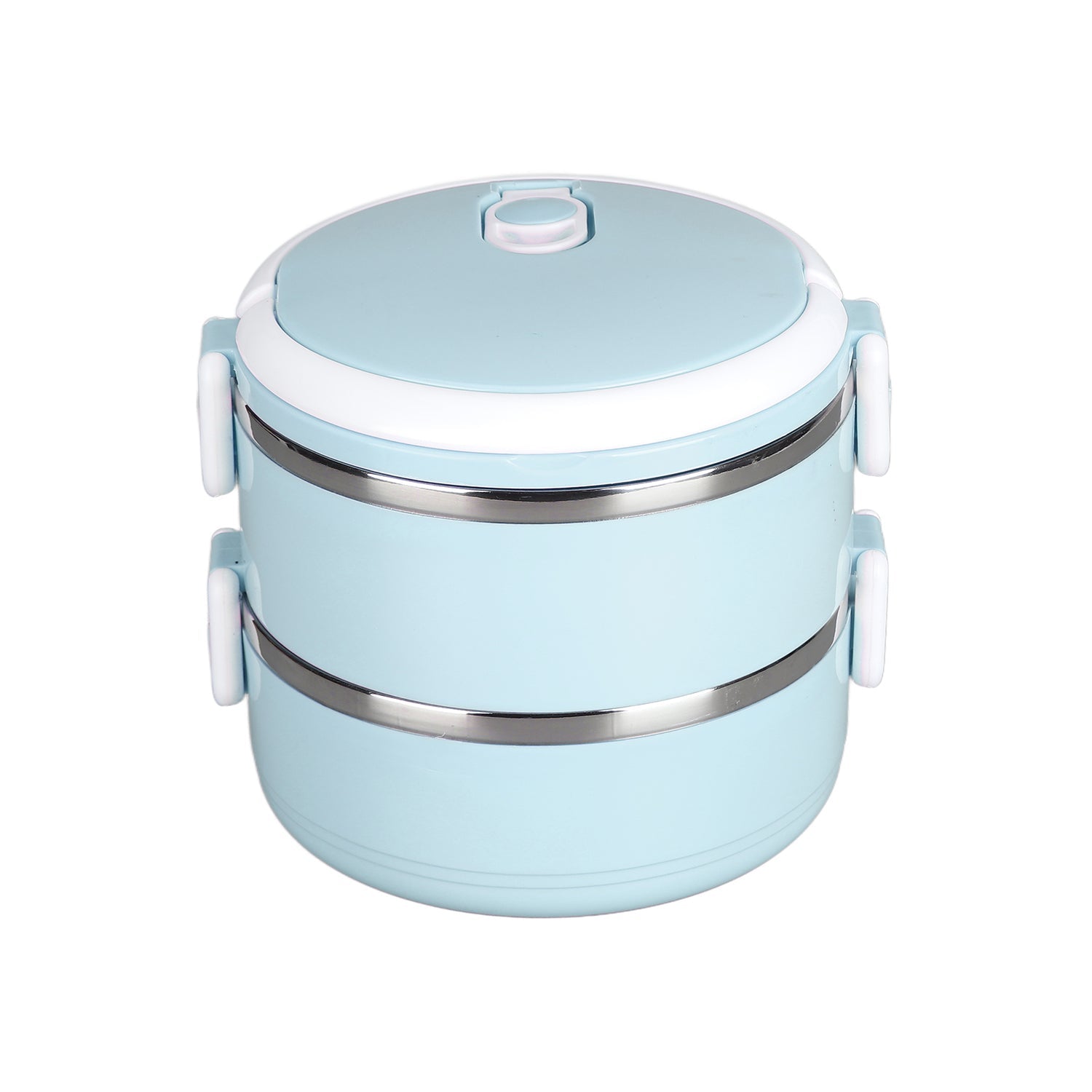 2873 Multi Layer Stainless Steel Hot Lunch Box (2 Layer) DeoDap
