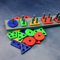 4434 Geometric Brick with box- 5 Angle Matching Column Blocks for Kids - Preschool Educational Learning Toys. DeoDap