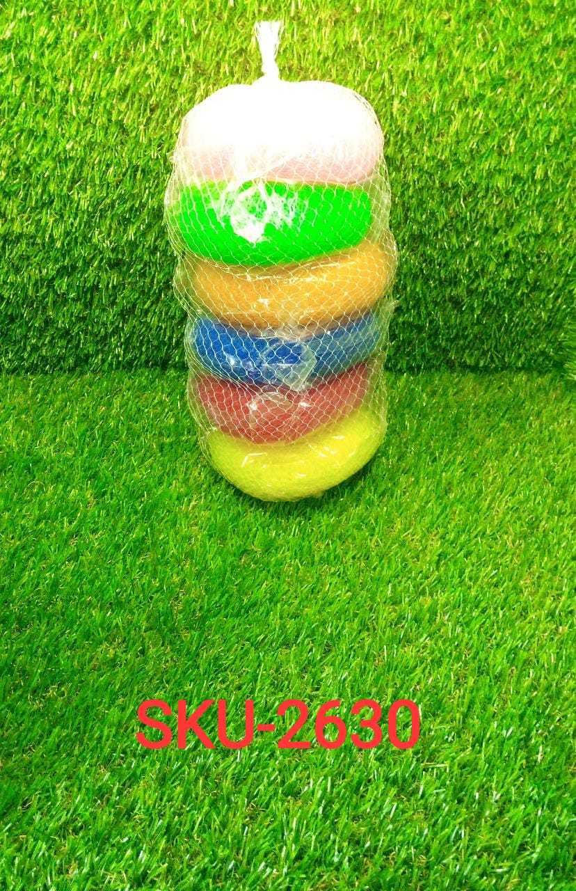 2630 Plastic Scrubber Round Nylon Scrubbers (Pack of 6) DeoDap